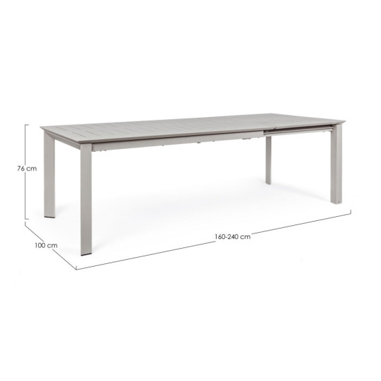 Tavolo Konnor 160-240x100 rastin