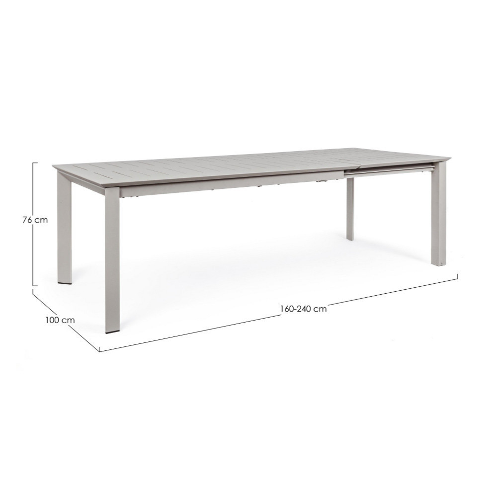 Tavolo Konnor 160-240x100 rastin