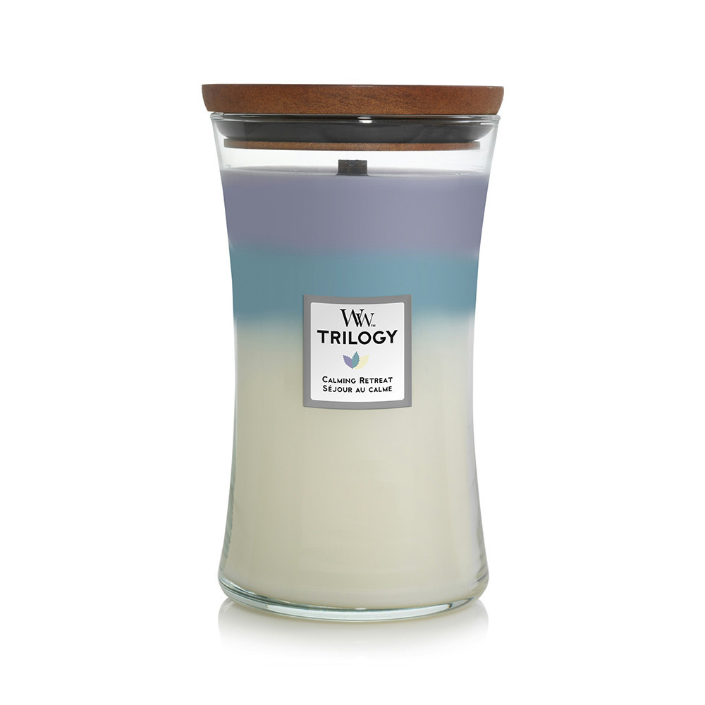 Woodwick Trilogy Candela Grande Calming Retreat